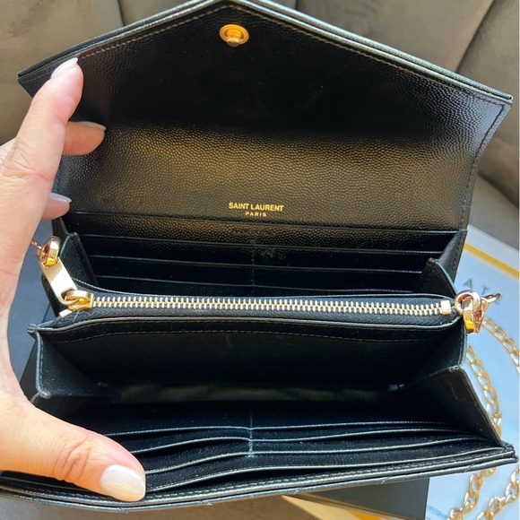 YSL cassandre envelope wallet on chain - Picture 7 of 13